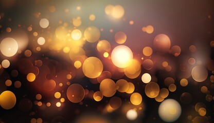 Poster - Abstract Gold bokeh glamour background. Hollywood Oscars celebration. Generative AI