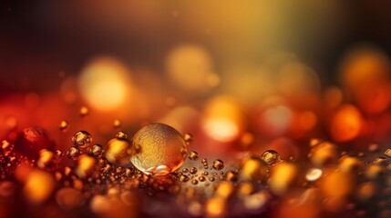 Poster - Abstract Gold bokeh glamour background. Hollywood Oscars celebration. Generative AI