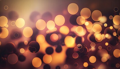 Poster - Abstract Gold bokeh glamour background. Hollywood Oscars celebration. Generative AI