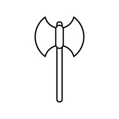 Wall Mural - axe icon vector viking weapon sign