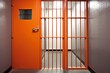porte de prison orange - generative ai