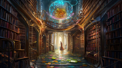  wizard's library.
