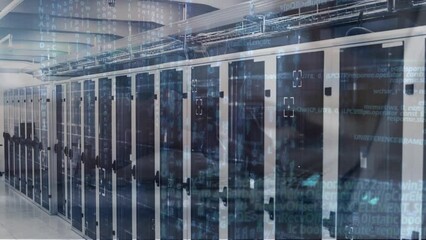 Poster - Animation of data processing over computer servers