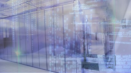 Poster - Animation of data processing over computer servers
