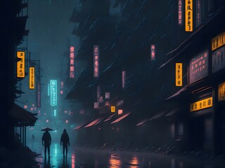 night city street