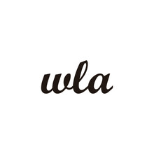 Letter Wla Connect Geometric Symbol Simple Logo Vector