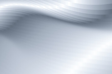 Poster - Silver gray wavy line texture texture background 3D rendering.