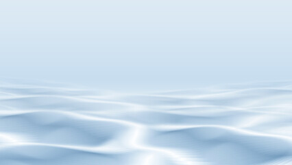Poster - Smooth undulating lines as water of blue and white abstract texture texture background