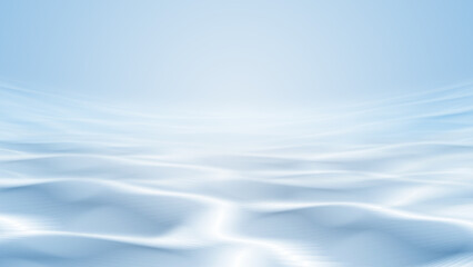 Poster - Smooth undulating lines as water of blue and white abstract texture texture background