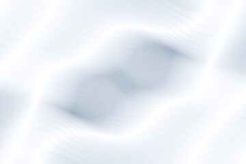Poster - Abstract white background with wavy pattern. White wavy lines texture texture background, 3d rendering, 3d illustration.
