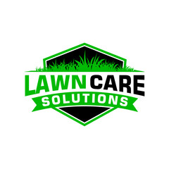 Canvas Print - lawn care logo design creative idea vector design inspiration	
