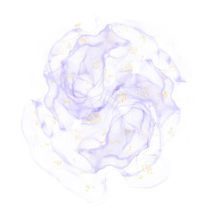 Poster - Purple watercolor background with paper texture, vintage watercolor paint splash and stains in elegant blue
