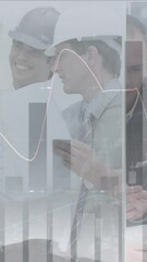 Poster - Animation of statistics and data processing over architects with plans in meeting