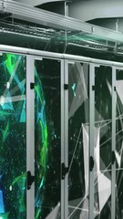 Poster - animation of networks of connections over computer servers