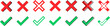 © Artur - Set of check mark. Done icon symbol. Check mark icon. Checkbox icons and check marks. Profile verification icons. Vector checklist marks icon set for websites, mobile apps and other developers