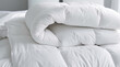 bed with pillows, Couette blanche