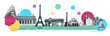 Contemporary design or art collage about Paris. Fashion vintage style. Travel and Vacation concept