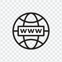 Fototapete - Web site Icon. Vector www symbol. your web site design. Go to web Icon