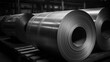 Roll steel sheet texture in industrial facilities Generated AI
