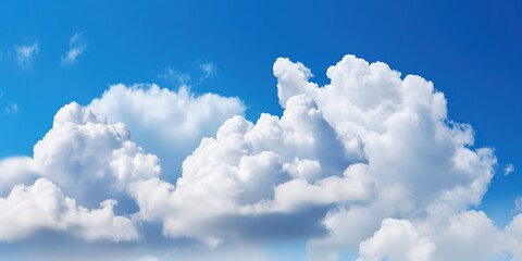 Poster - Cloudy sky with sun rays.Colorful summer template. Concept of recreation. Generative AI
