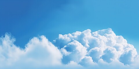 Poster - Cloudy sky with sun rays.Colorful summer template. Concept of recreation. Generative AI