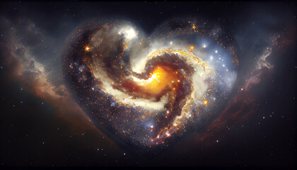 generative ai, cosmic heart: a stellar tribute to love in the universe