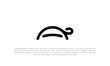 simple, minimalist, modern abstract turtle logo. pictogram turtle. line art turtle logo