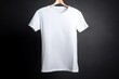 White T-shirt. isolated on grey background. generative ai