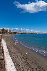 Wall Mural - Benalmadena beach Spain Costa del Sol south of Carihuela and Torremolinas