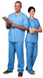 © BillionPhotos.com - Portrait of Male and Female Nurses