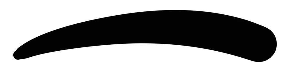 Leinwandbilder - Abstract wavy thin line. Squiggle elements banner. Pattern with scribble, wiggle and undulate. Vector isolated illustration