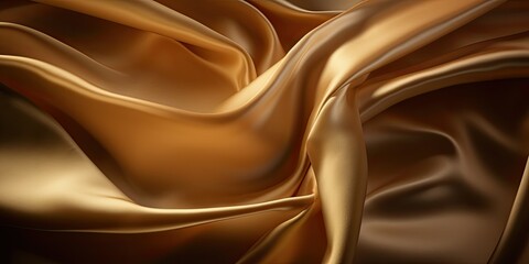 luxurious gold silk texture background adds a touch of elegance perfect for fashion. generative ai