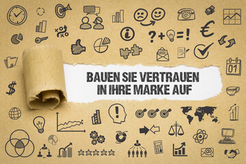 Poster - Bauen Sie Vertrauen in Ihre Marke auf	