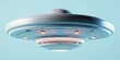 © Brixq - UFO, an alien plate hovering over the field, hovering motionless in the air. Unidentified flying object, alien invasion, extraterrestrial life, space travel, humanoid spaceship mixed medium