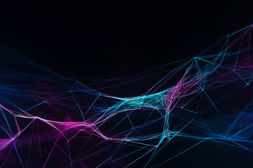 Poster - Abstract technology dark background Hi-tech communication concept, technology, digital business, innovation, science fiction scene with copy space