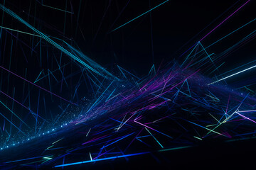 Poster - Abstract technology dark background Hi-tech communication concept, technology, digital business, innovation, science fiction scene with copy space
