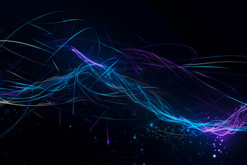 Poster - Abstract technology dark background Hi-tech communication concept, technology, digital business, innovation, science fiction scene with copy space