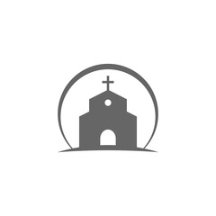 Poster - Church building icon isolated on transparent background