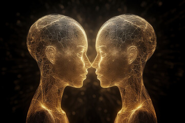 Soulmates connected through a mystical quantum bond