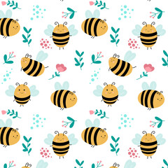 Poster - bee pattern png