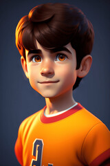 Ai portrait of a child with a smile