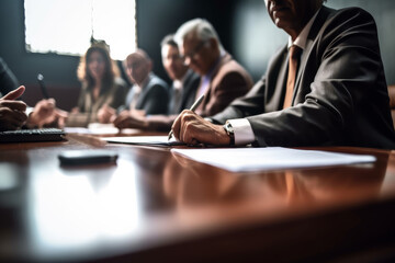 Wall Mural - meeting in conference room