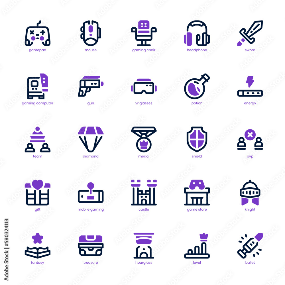 Register Icon Gaming Style Esport Gaming Icon pack for your website design, logo, app, and user ...