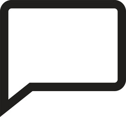 Poster - bubble chat icon vector . comment icon . chat message icon