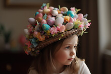 girl with Easter bonnet