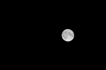 full moon in the night sky