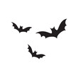 bat icons vector, white background 