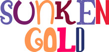 Sunken Gold Hand Lettering Illustration For Logo, Social Media Post, Brochure, Book Cover