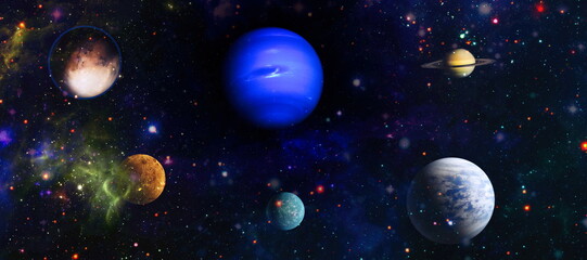 Wall Mural - colorful cosmos with stardust and milky way. magic color galaxy. infinite universe and starry night.