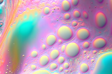 Wall Mural - abstract pastel liquid blob texture background, created with generative ai	